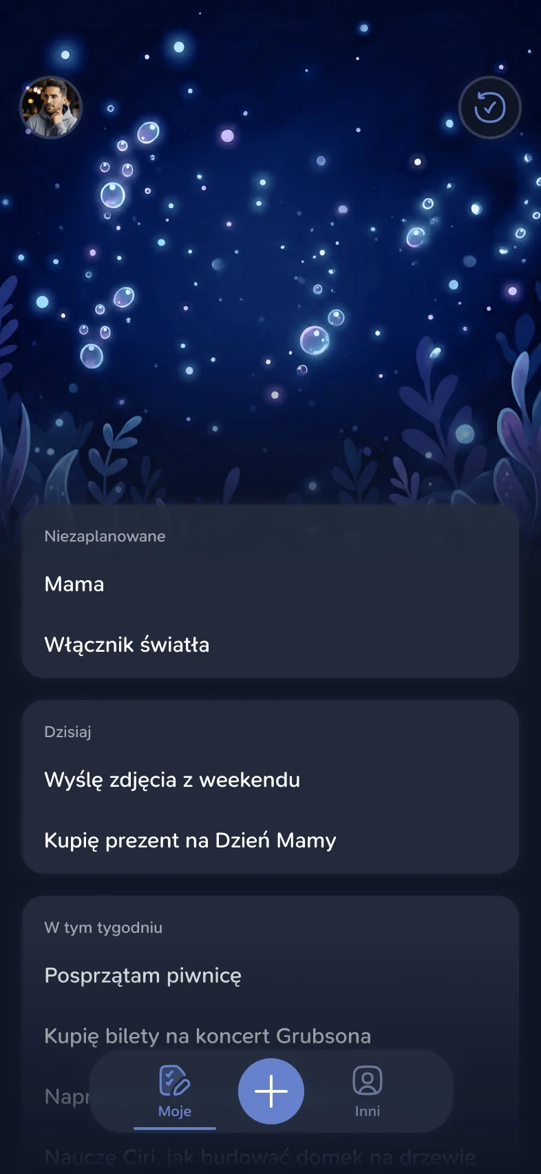 Miri w trybie ciemnym